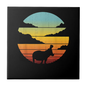 Hippopotamus 60s 70s Hippo    Hippo Lover Tile