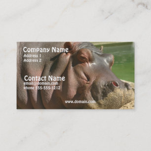 Hippopotamus Business Card