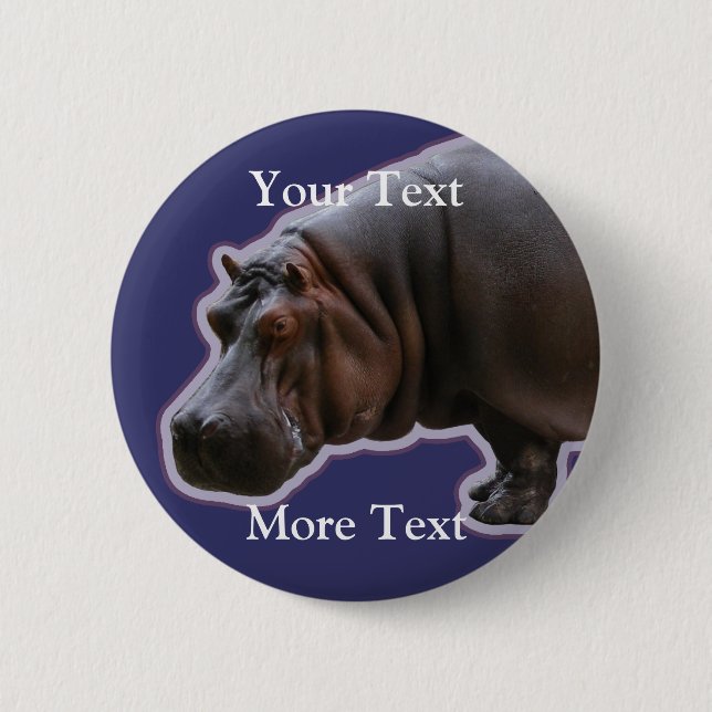 Hippopotamus Button (Front)