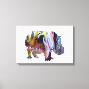 Hippopotamus Canvas Print
