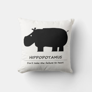 Hippopotamus Cushion