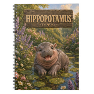 Hippopotamus Cute Baby Storybook Nursery Animal Notebook