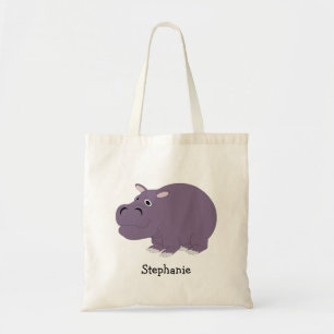 Hippopotamus Design Tote Bag