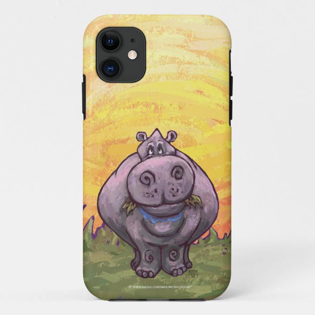 Hippopotamus Electronics Case-Mate iPhone Case (Back)