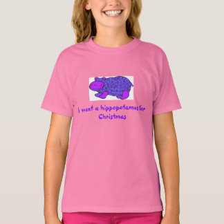 Hippopotamus fir Christmas shirt