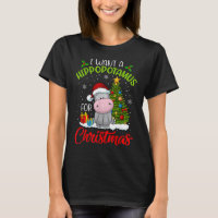 Hippopotamus For Christmas Xmas
