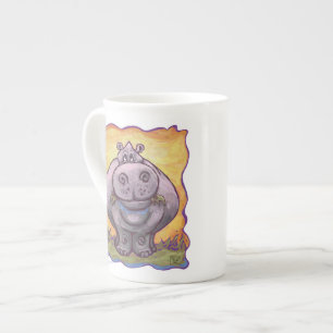 Hippopotamus Gifts & Accessories Bone China Mug