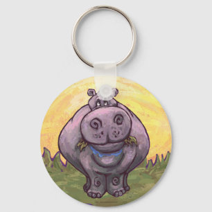 Hippopotamus Gifts & Accessories Key Ring