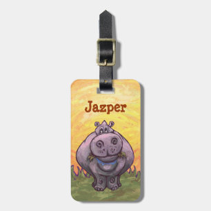 Hippopotamus Gifts & Accessories Luggage Tag