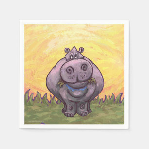 Hippopotamus Gifts & Accessories Napkin