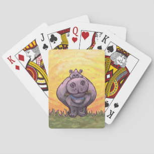 Hippopotamus Gifts & Accessories Playing Cards