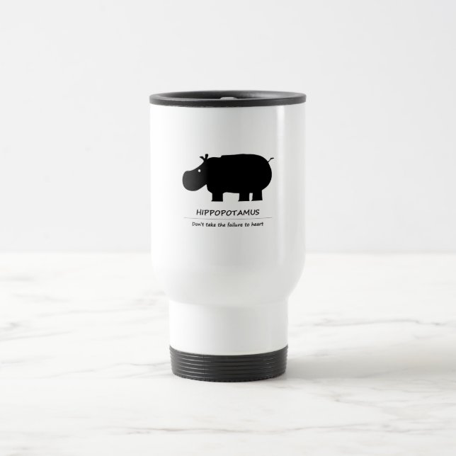 Hippopotamus (Hippopotamus) Travel Mug (Center)