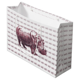 Hippopotamus Large Gift Bag