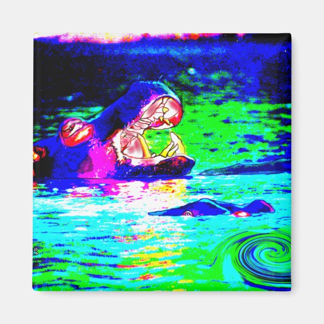 Hippopotamus Magnet (Front)