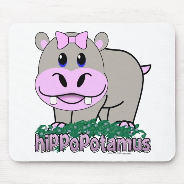 Hippopotamus Mouse Mat (Front)
