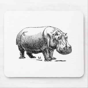 Hippopotamus Mouse Mat