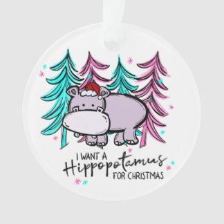 Hippopotamus ornament