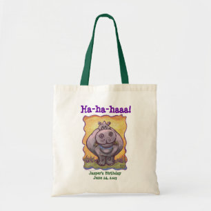 Hippopotamus Party Centre Tote Bag