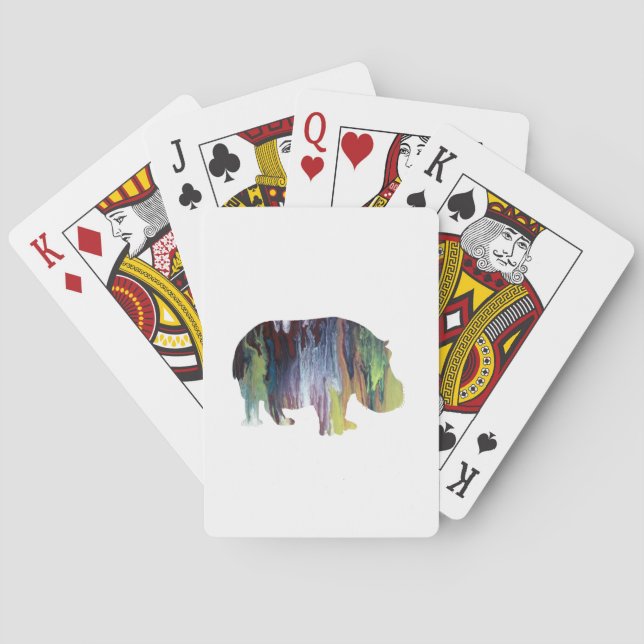 Hippopotamus Playing Cards (Back)