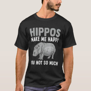 Hippopotamus Safari Hippos Animal Cool Hippo Men W T-Shirt
