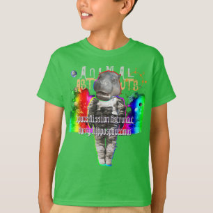 Hippopotamus Space Mission Astronaut T-Shirt