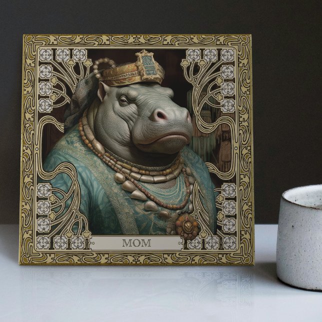 Hippopotamus Spirit Personalizable Name Tile (Creator Uploaded)