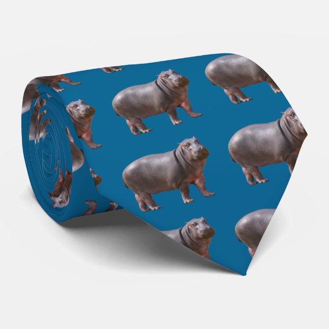 hippopotamus tie (Rolled)