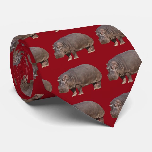 hippopotamus tie (Rolled)