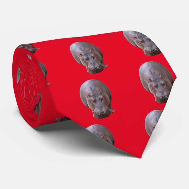 hippopotamus tie (Rolled)