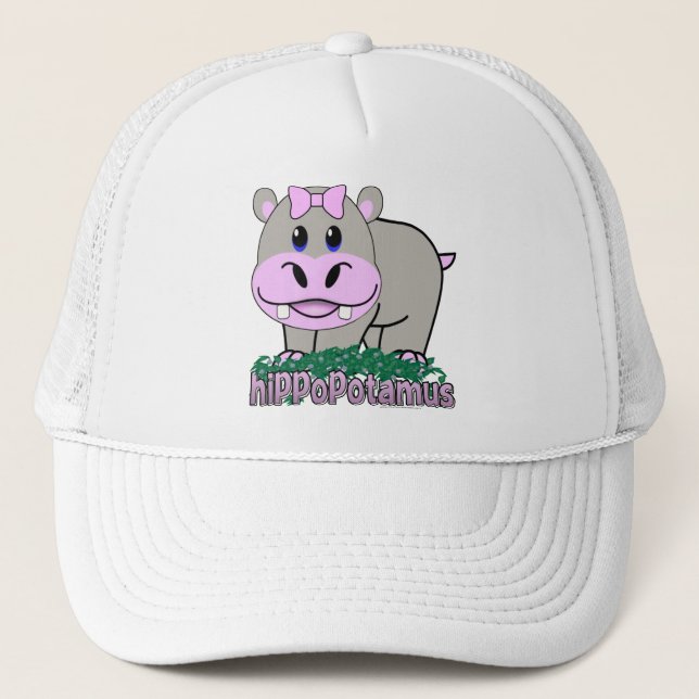 Hippopotamus Trucker Hat (Front)