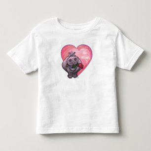 Hippopotamus Valentine's Day Toddler T-Shirt