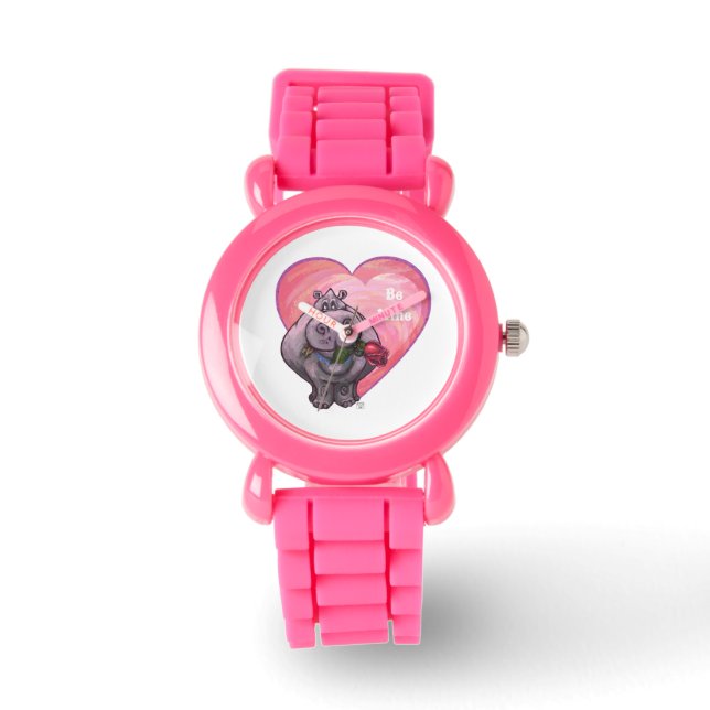 Hippopotamus Valentine's Day Watch (Front)