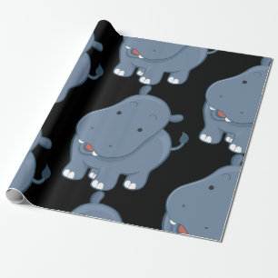 Hippopotamus Wrapping Paper