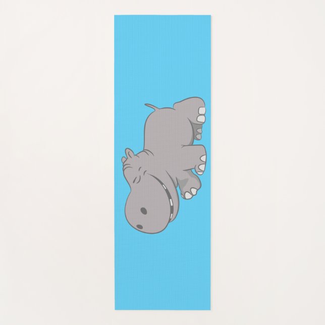 Hippopotamus Yoga Mat (Front)
