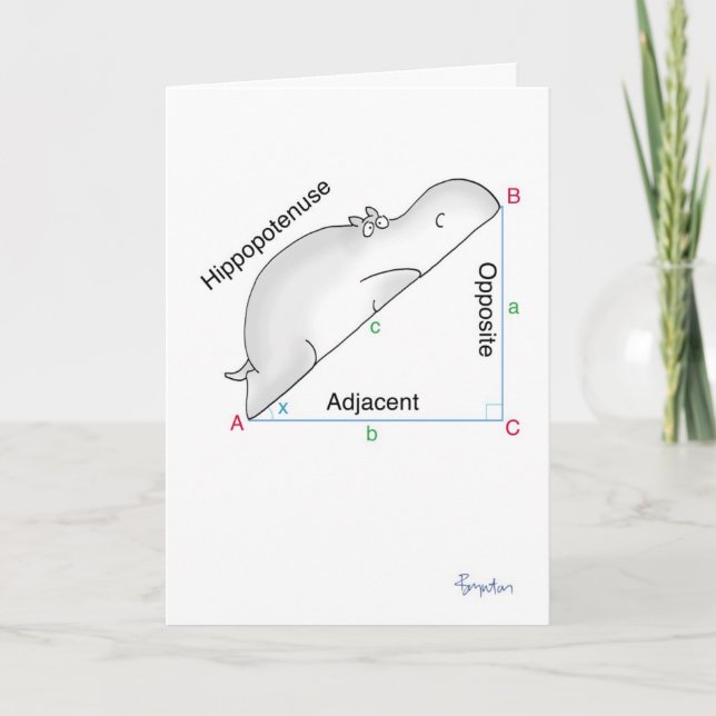 HIPPOPOTENUSE card by Sandra Boynton (Front)