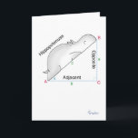 HIPPOPOTENUSE card by Sandra Boynton<br><div class="desc">A geometrical model of a right triangle,  showing the Opposite,  Adjacent,  and…wait. WHAT?</div>