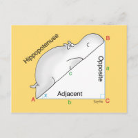 HIPPOPOTENUSE postcard by Sandra Boynton