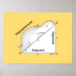 HIPPOPOTENUSE poster by Sandra Boynton