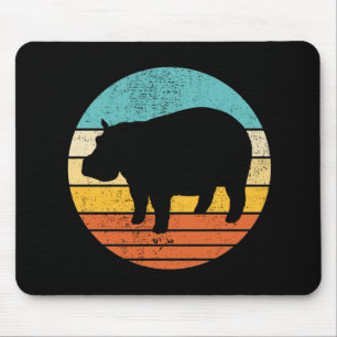 Hippopotomas Retro Sun Mouse Mat