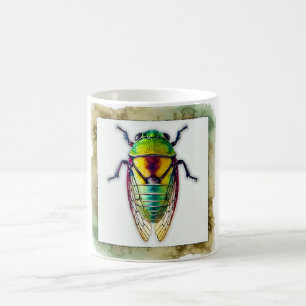 Hippopsis dorsal view 160924IREF249 - Watercolor Coffee Mug