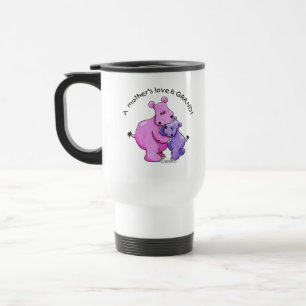 Hippos-A Mother's love is grand! Travel Mug