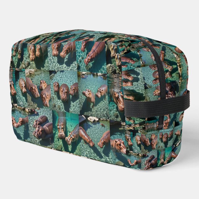 Hippos at Play: A Pond Paradise,  Dopp Kit (Left Corner)