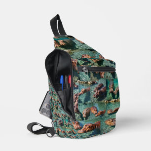 Hippos at Play: A Pond Paradise, Sling Bag