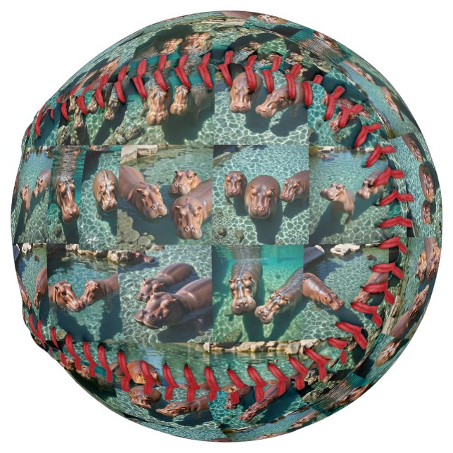 Hippos at Play: A Pond Paradise Softball (Front Right)