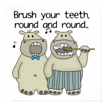 Hippos Brush Your Teeth