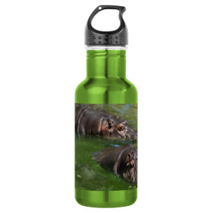 Hippos In The Pond, 532 Ml Water Bottle