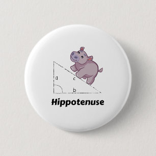Hippotenuse Funny Math 6 Cm Round Badge