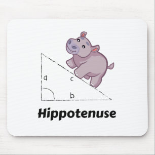 Hippotenuse Funny Math Mouse Mat