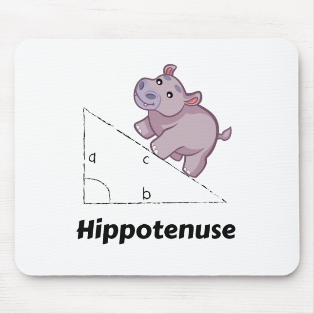 Hippotenuse Funny Math Mouse Mat (Front)