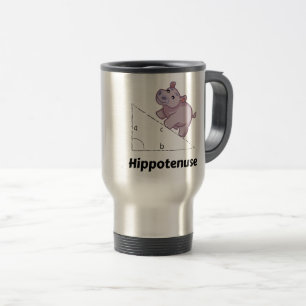 Hippotenuse Funny Math Travel Mug